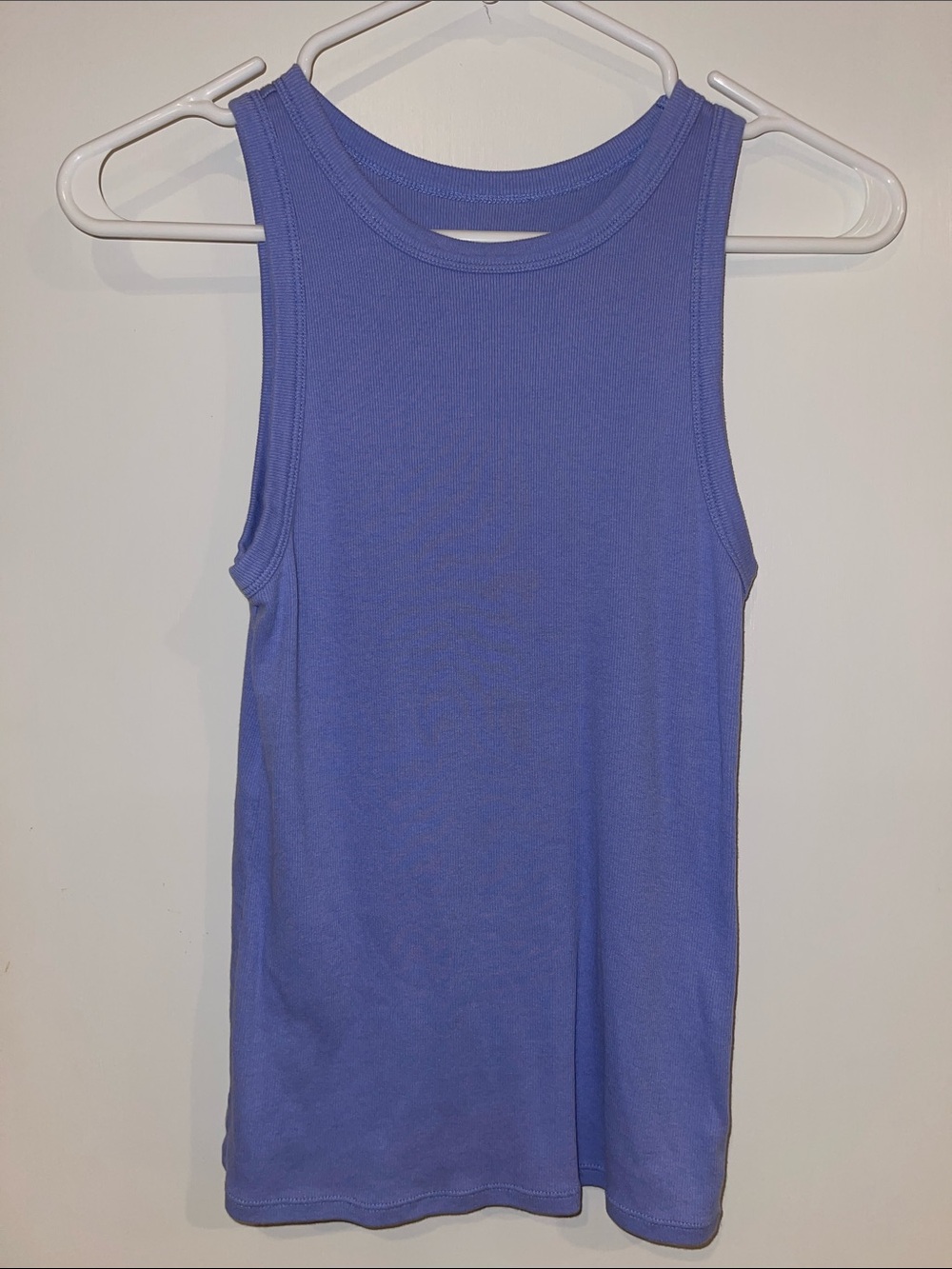 a new day Lavender Ribbed Tank Top